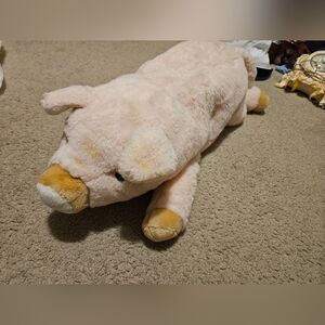 Mervyn's Floppy Friends Pig Wilbur 26" Plush XL Stuffed Animal Korea RARE used. 